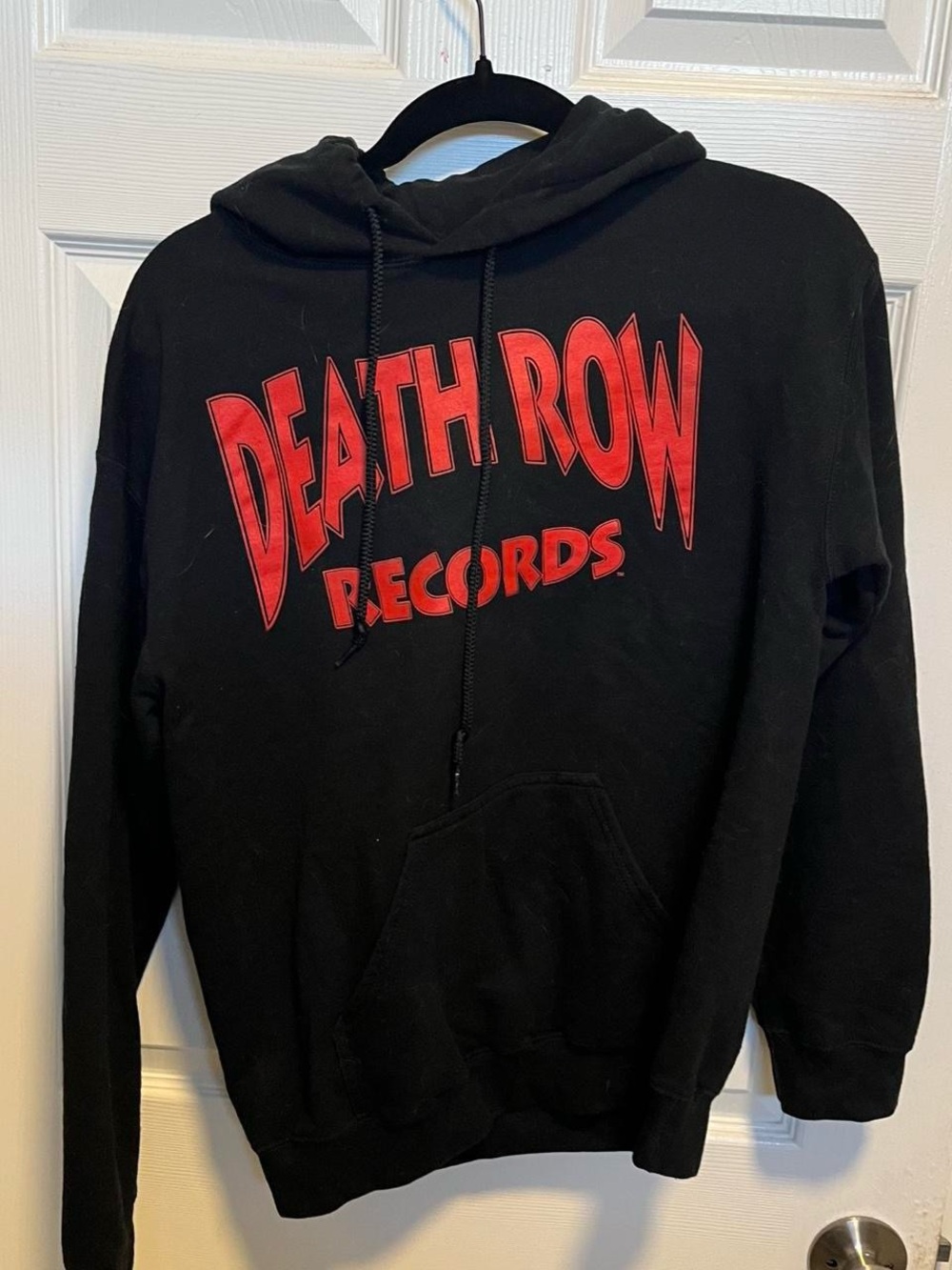Death Row Records Black Hoodie with Red Logo